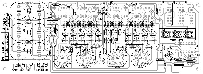 PT029 - Digitronové hodiny